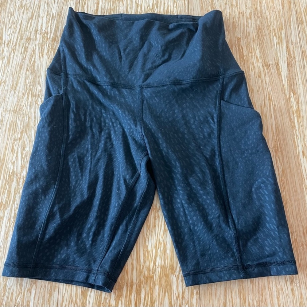 Lululemon Athletica Black Bike Shorts High-Waisted Performance
